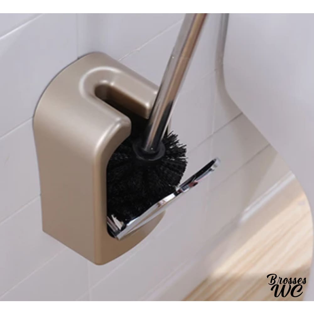 Brosse wc acier inoxydable rose délicat