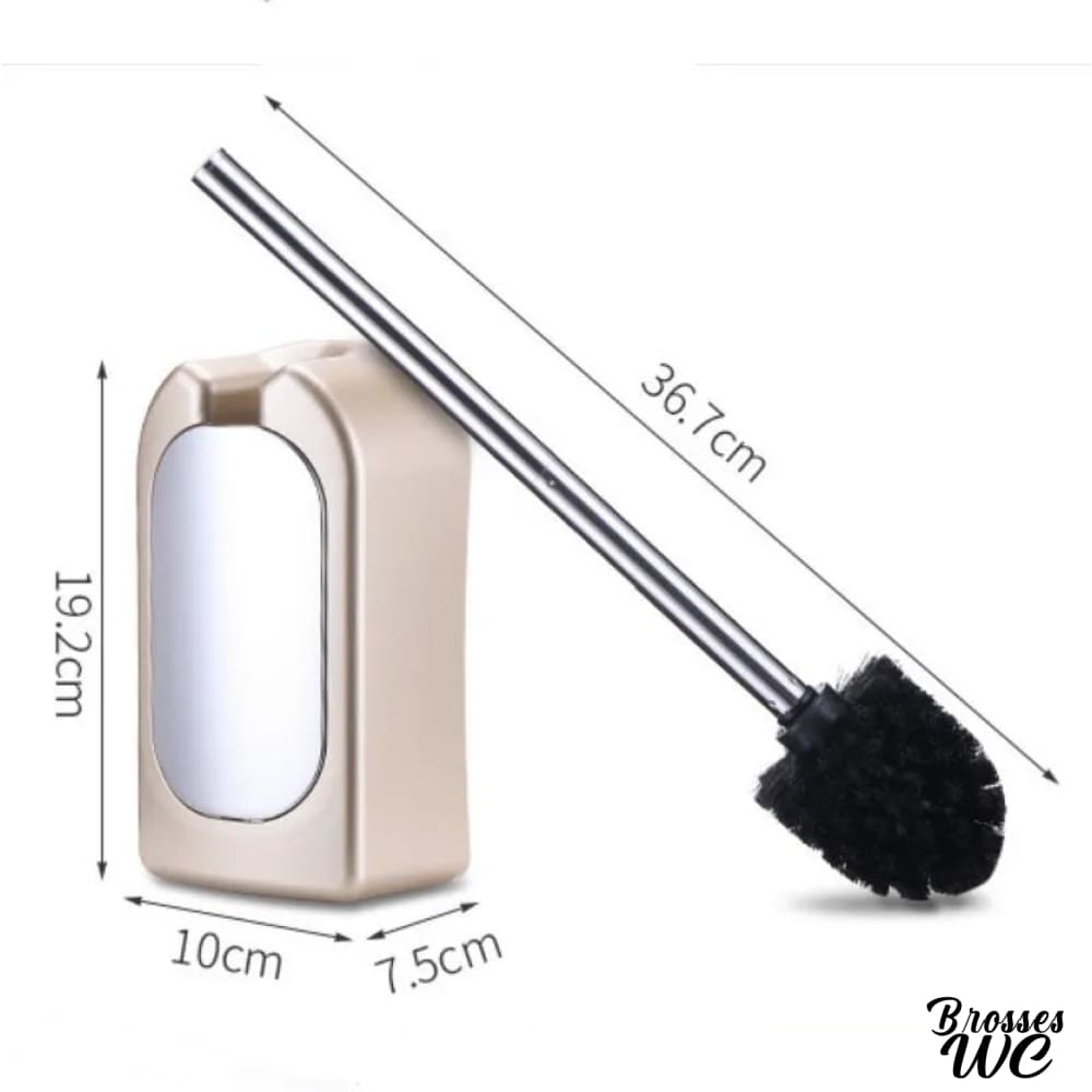 Brosse wc acier inoxydable rose délicat