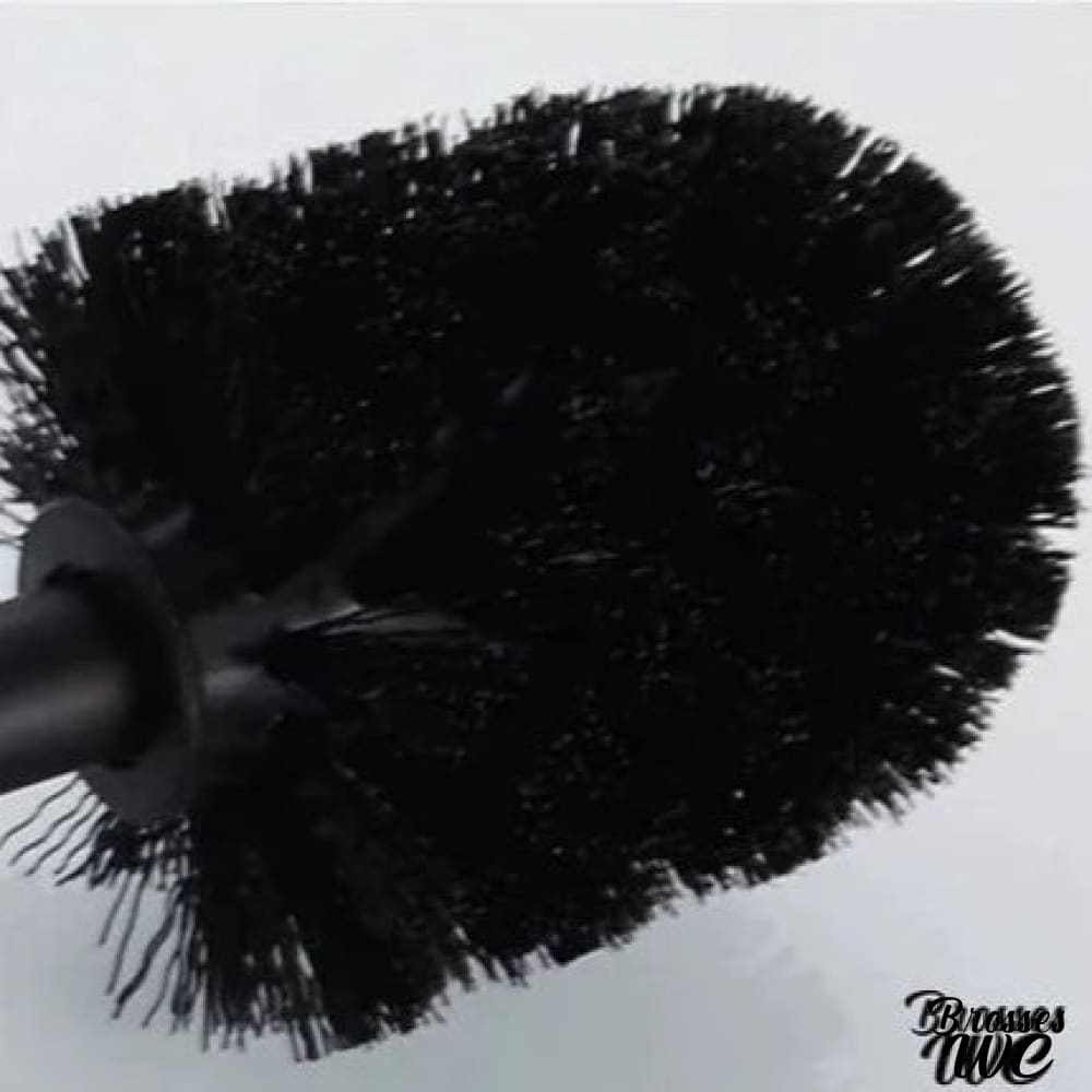 Brosse wc noire pailletée scintillante
