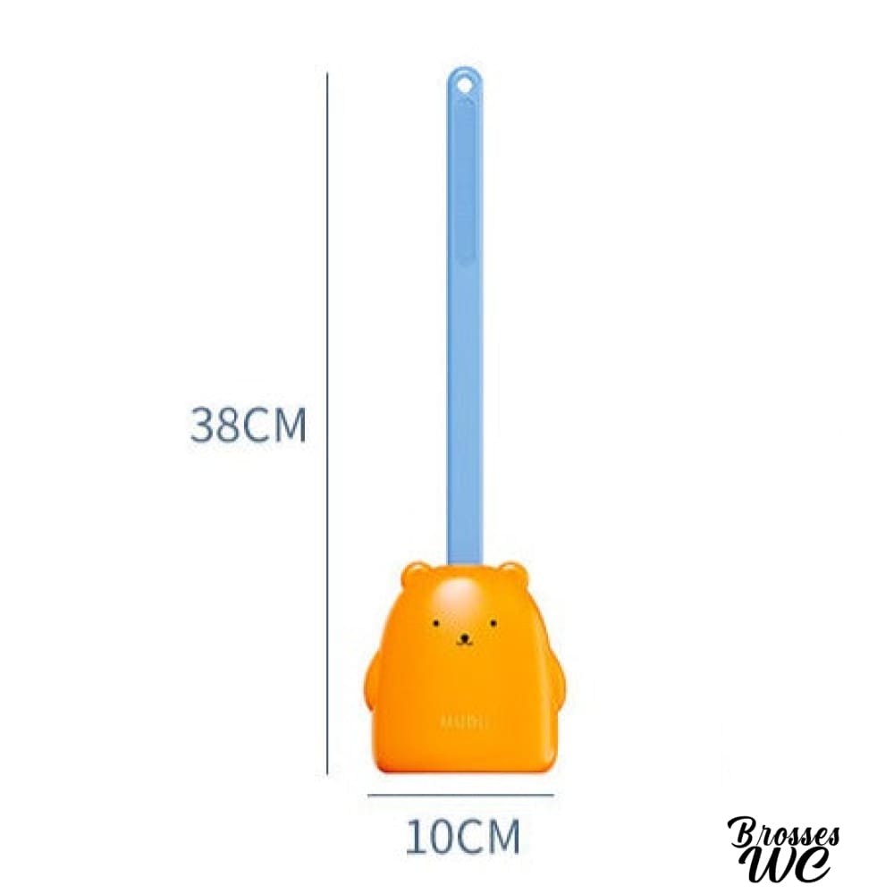 Brosse wc ours silicone doux