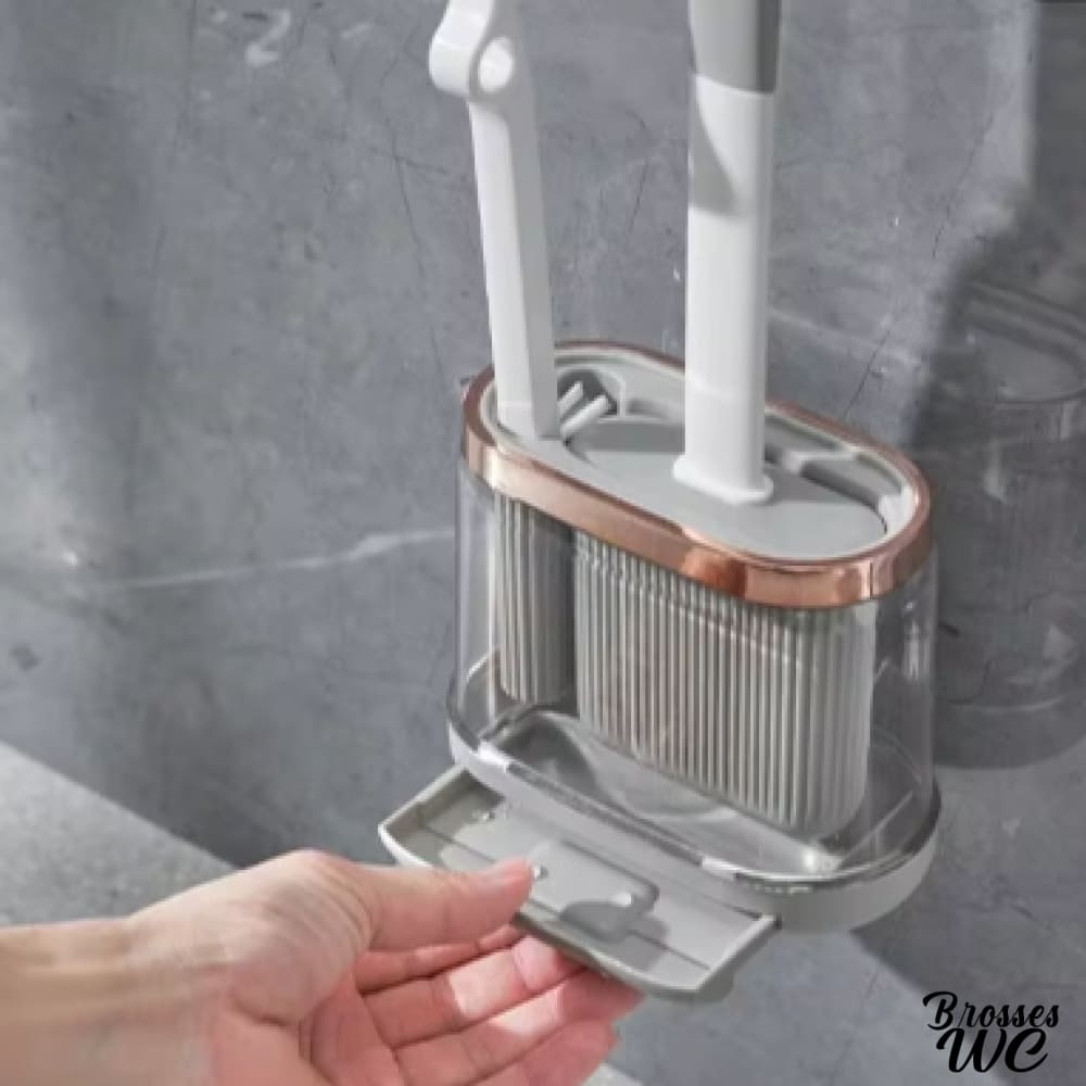 Brosse wc passe-partout compacte