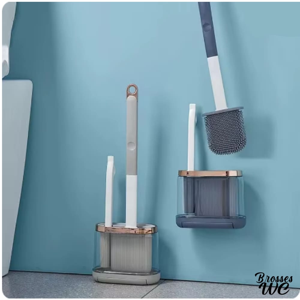 Brosse wc passe-partout compacte