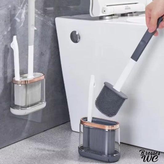 Brosse wc passe-partout compacte