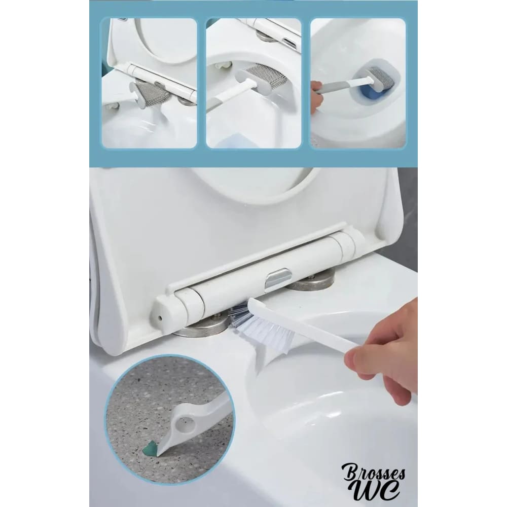 Brosse wc passe-partout compacte