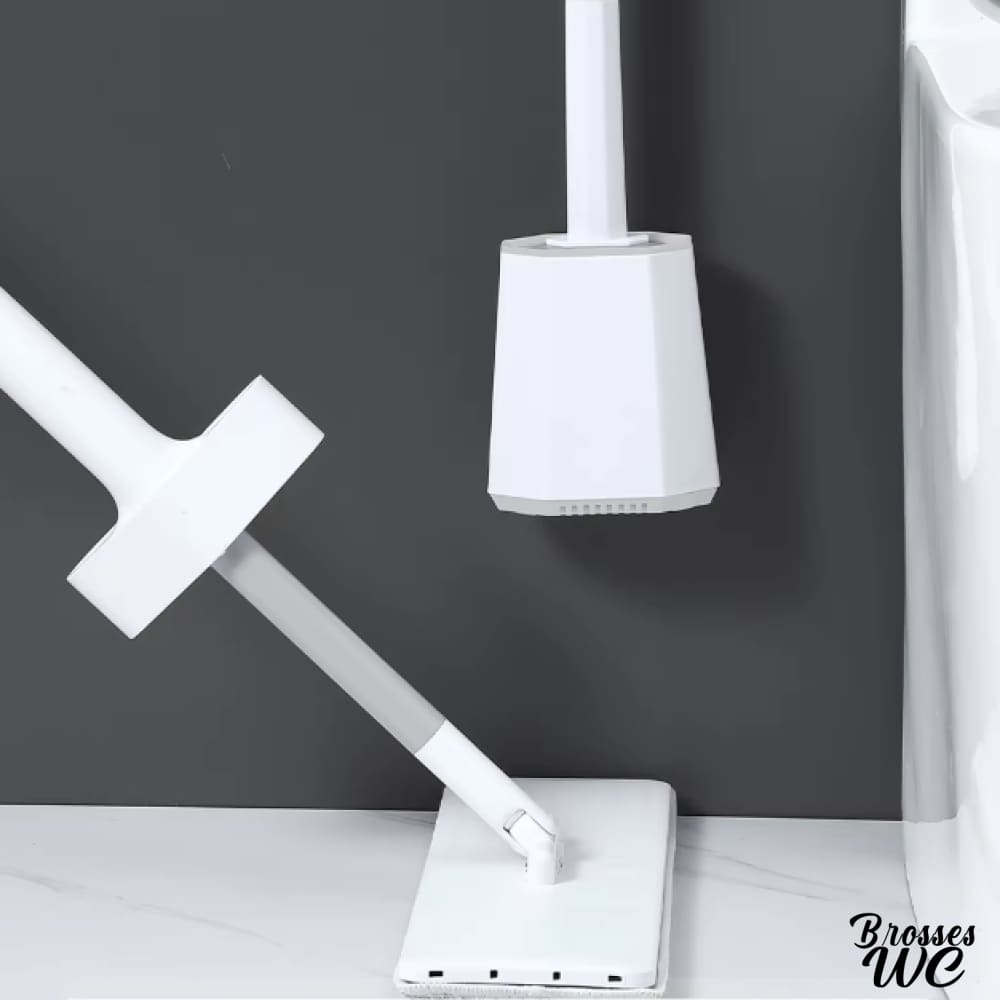 Brosse toilette plastique immaculée