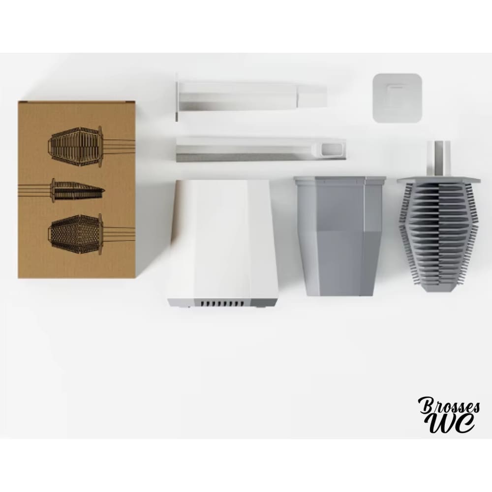 Brosse toilette plastique immaculée