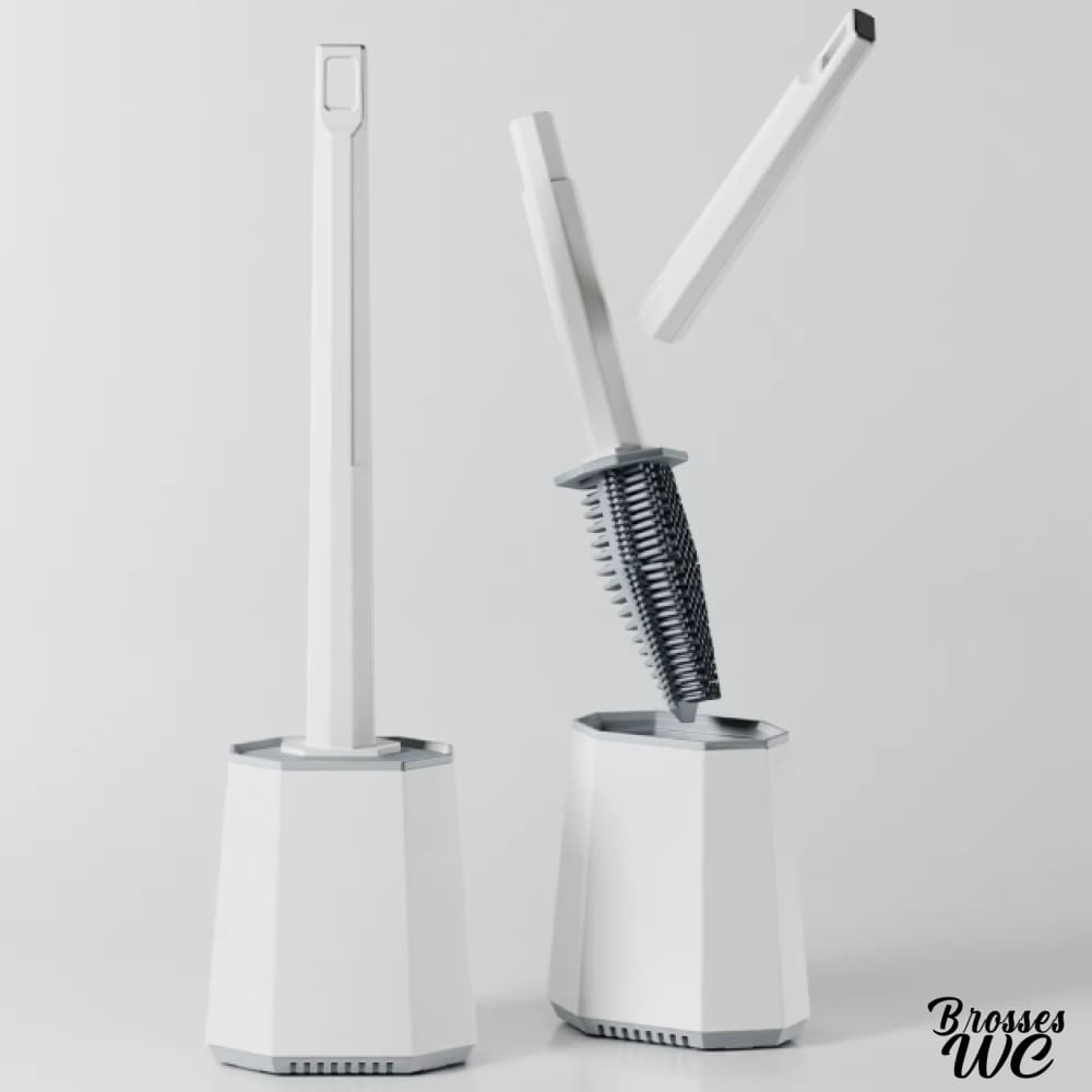 Brosse toilette plastique immaculée