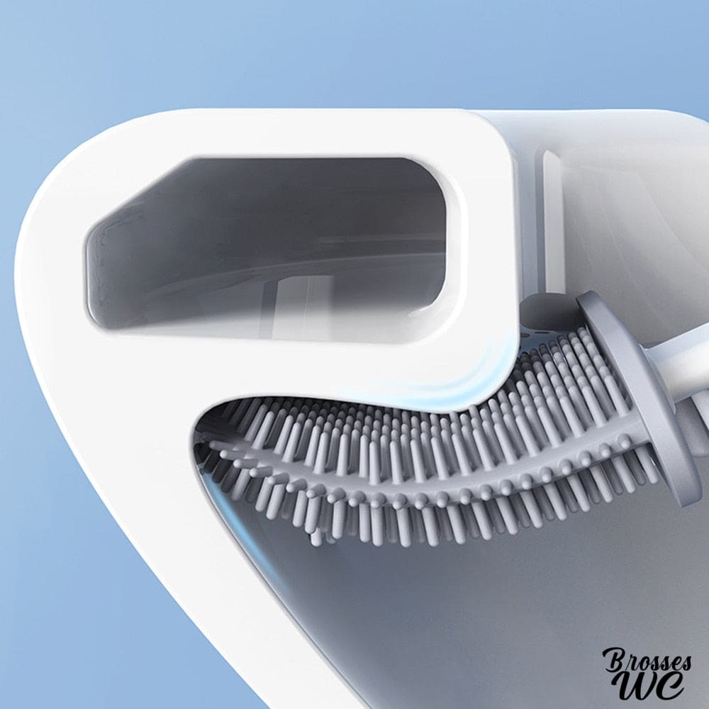 Brosse wc avec produit intégré pratique