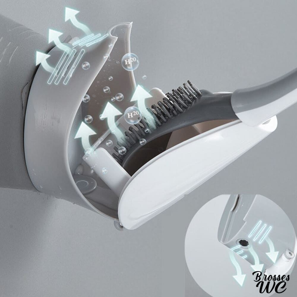 Produit wc avec brosse intégrée