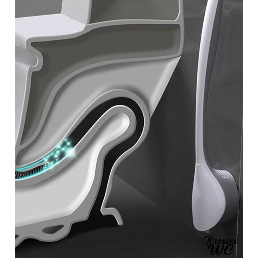 Produit wc avec brosse intégrée