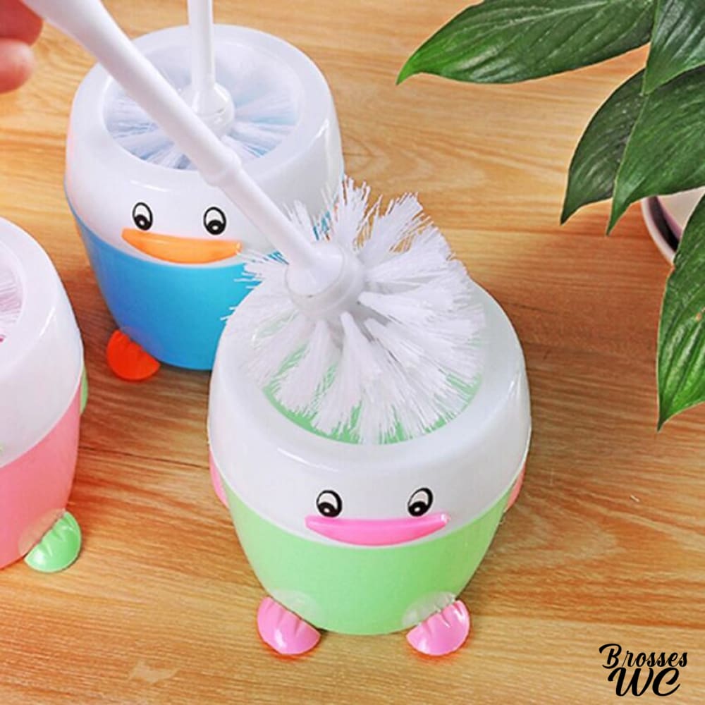 Brosse wc pot canard ludique