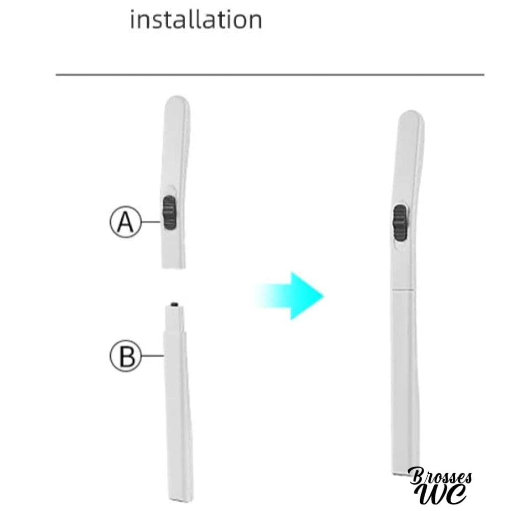 Brosse wc révolutionnaire magnétique