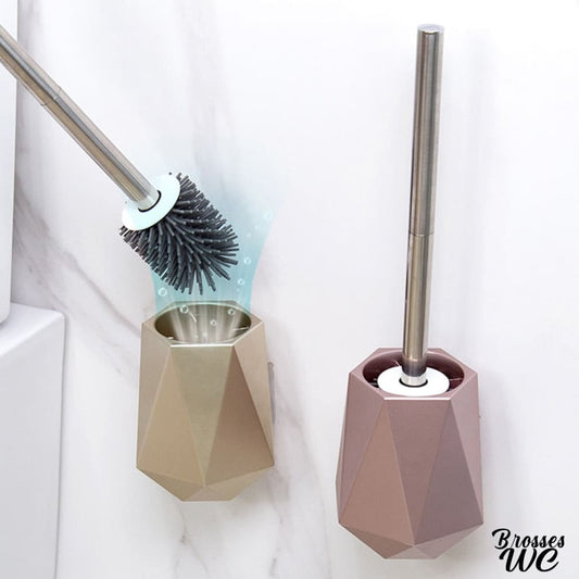 Brosse wc rose douce