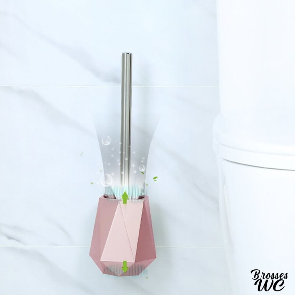 Brosse wc rose douce
