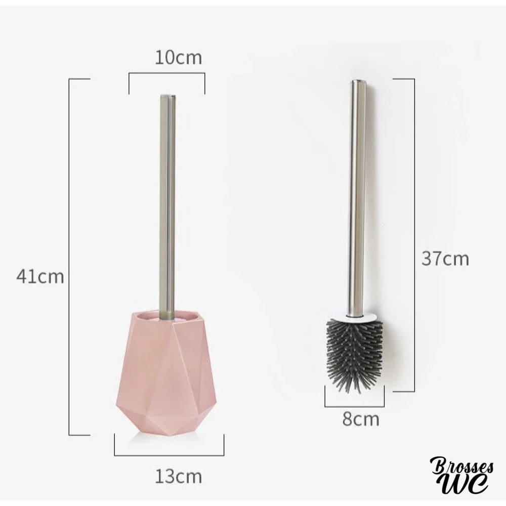 Brosse wc rose douce