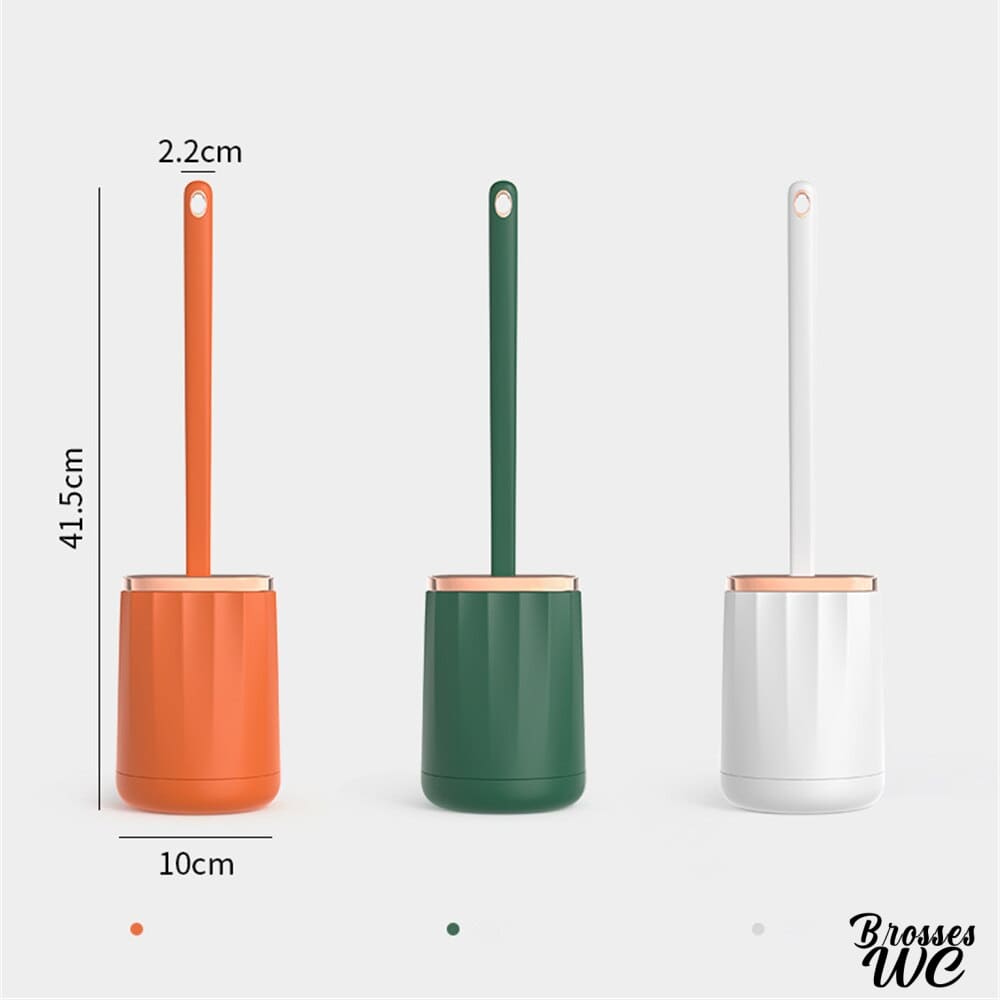 Brosse wc silicone avec support pratique