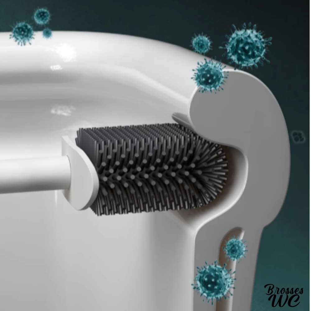 Brosse wc silicone noir intense