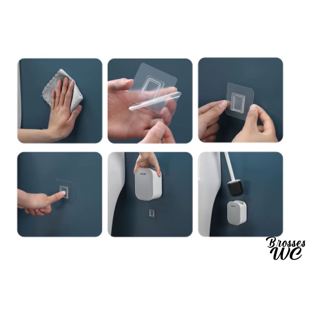 Brosse wc silicone noir intense
