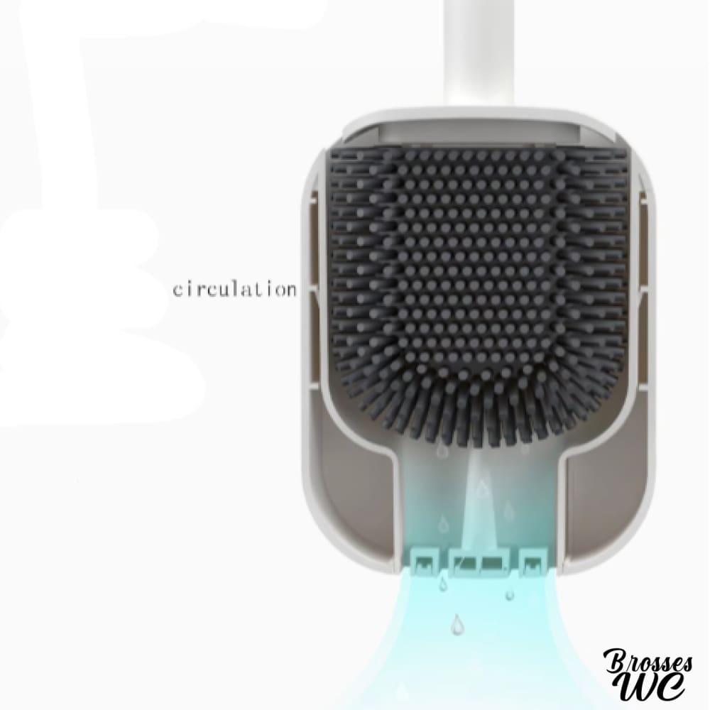 Brosse wc silicone noir intense