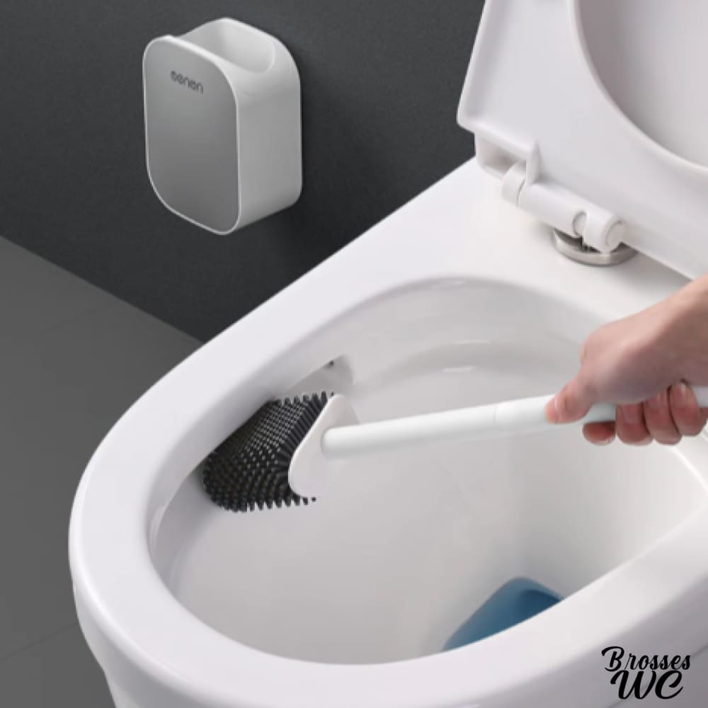 Brosse wc silicone noir intense