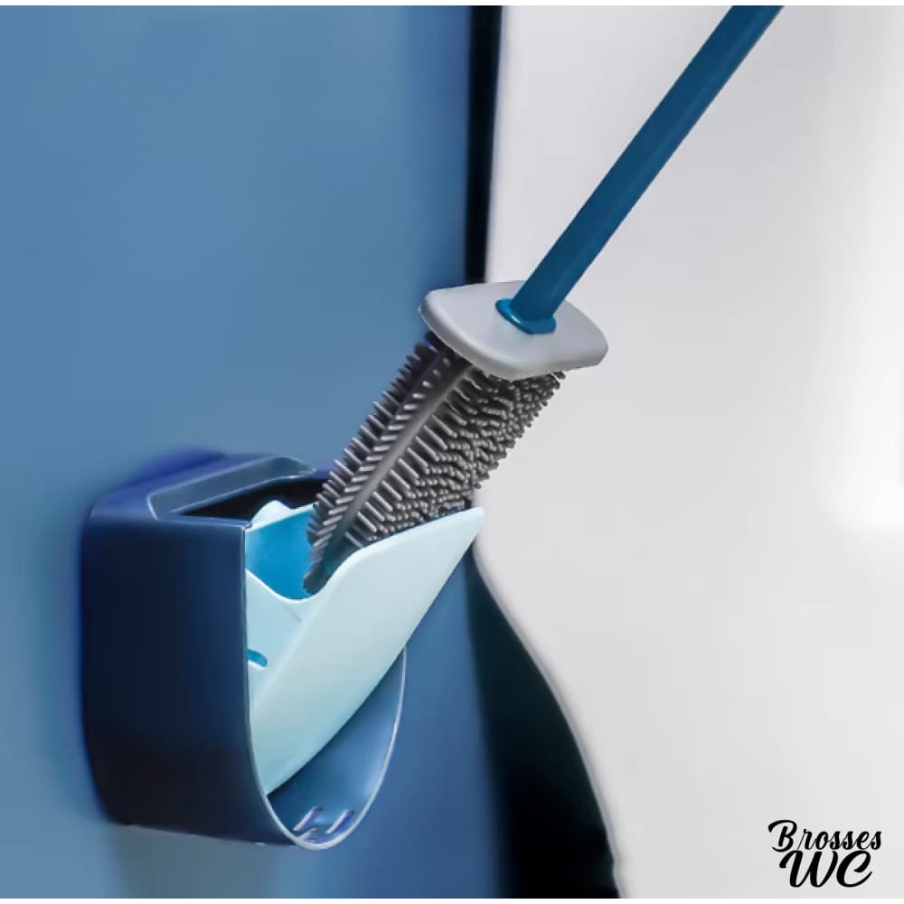Brosse wc silicone suspendue pratique