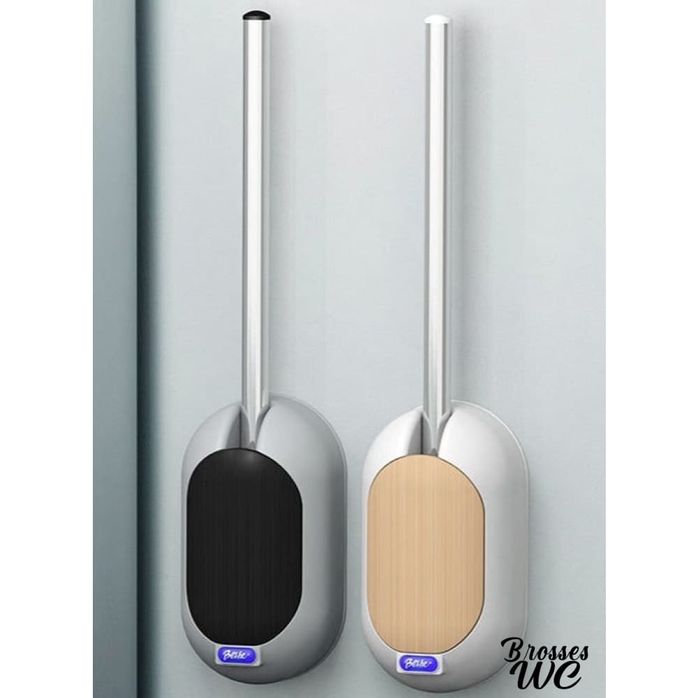 Brosse wc support crème wengé chic