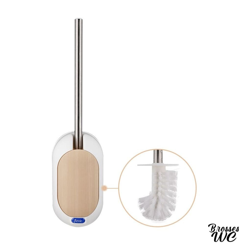 Brosse wc support crème wengé chic