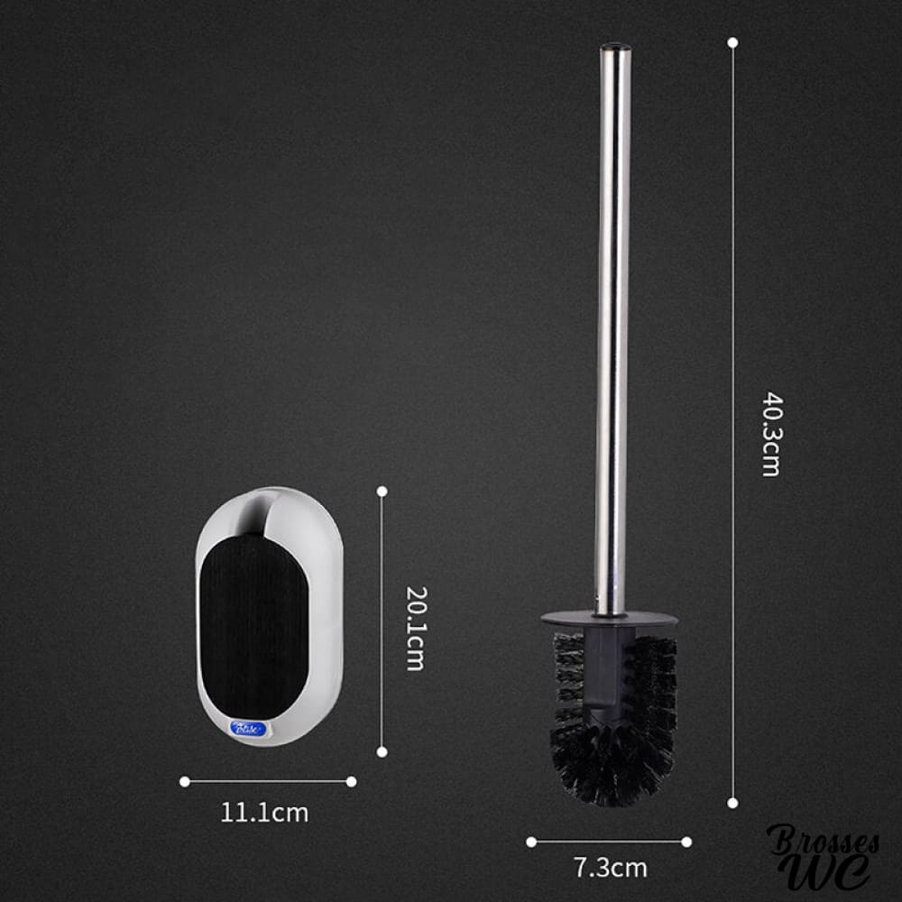 Brosse wc support crème wengé chic
