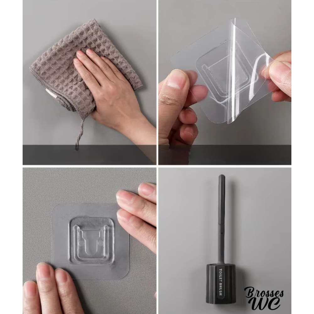 Brosse wc suspendue sans perçage pratique