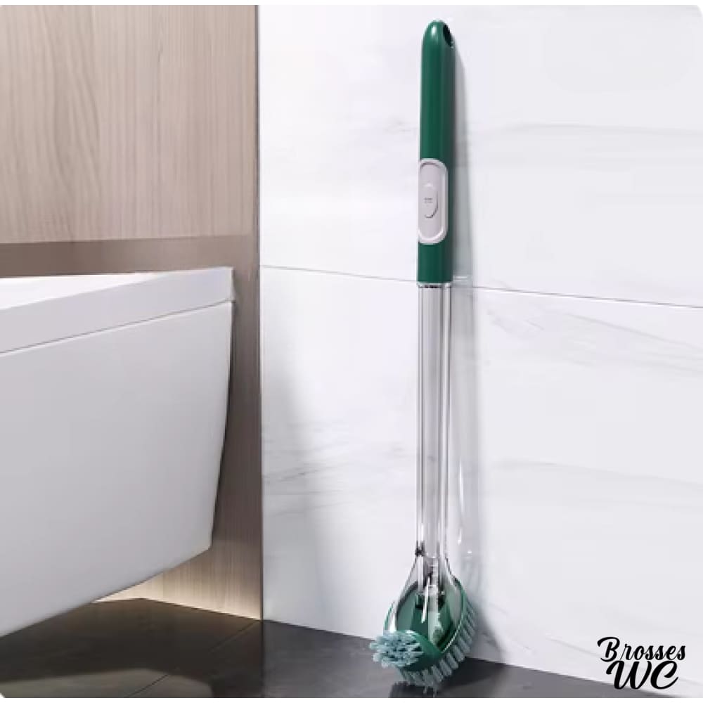Brosse wc avec réservoir produit nettoyant
