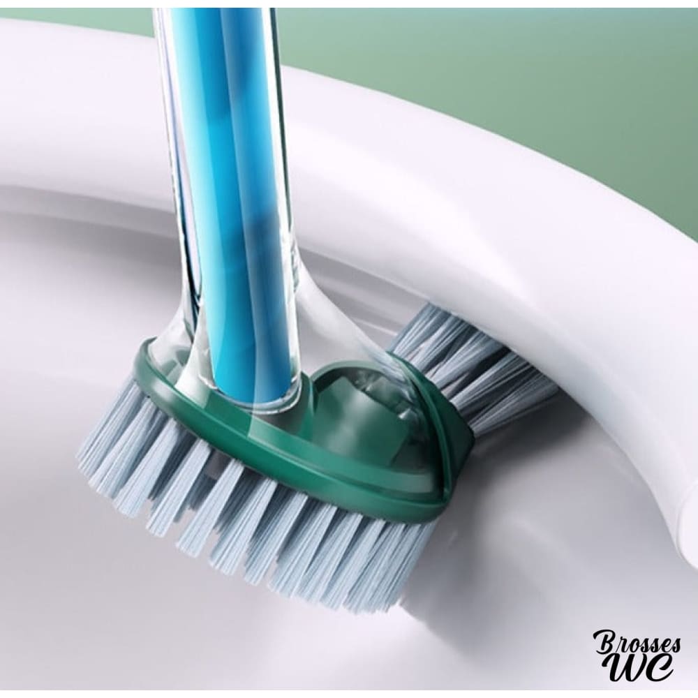 Brosse wc avec réservoir produit nettoyant