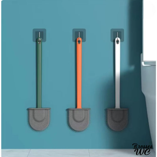 Brosse toilette suspendue multicolore