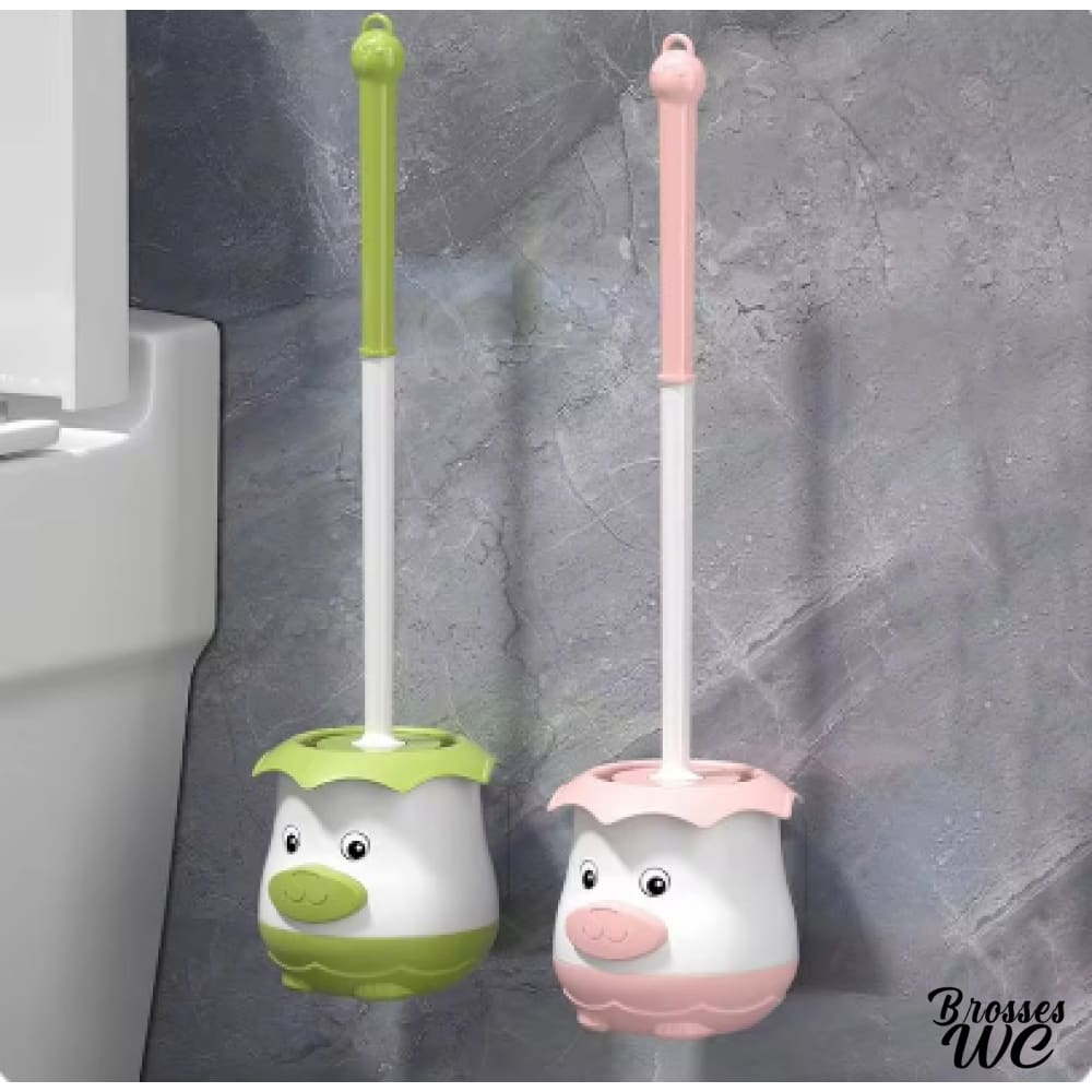 Brosse wc suspendue arc-en-ciel