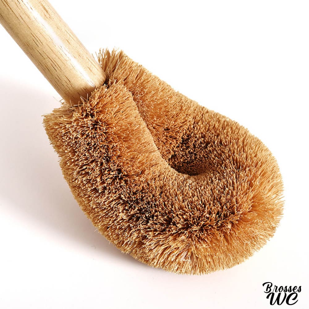 Brosse wc suspendue bois naturel