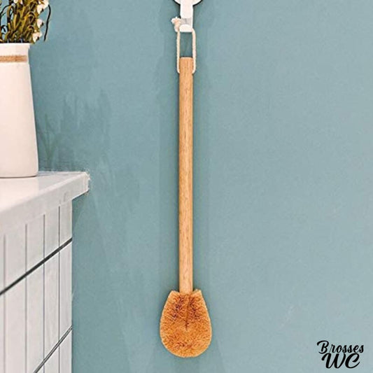 Brosse wc suspendue bois naturel