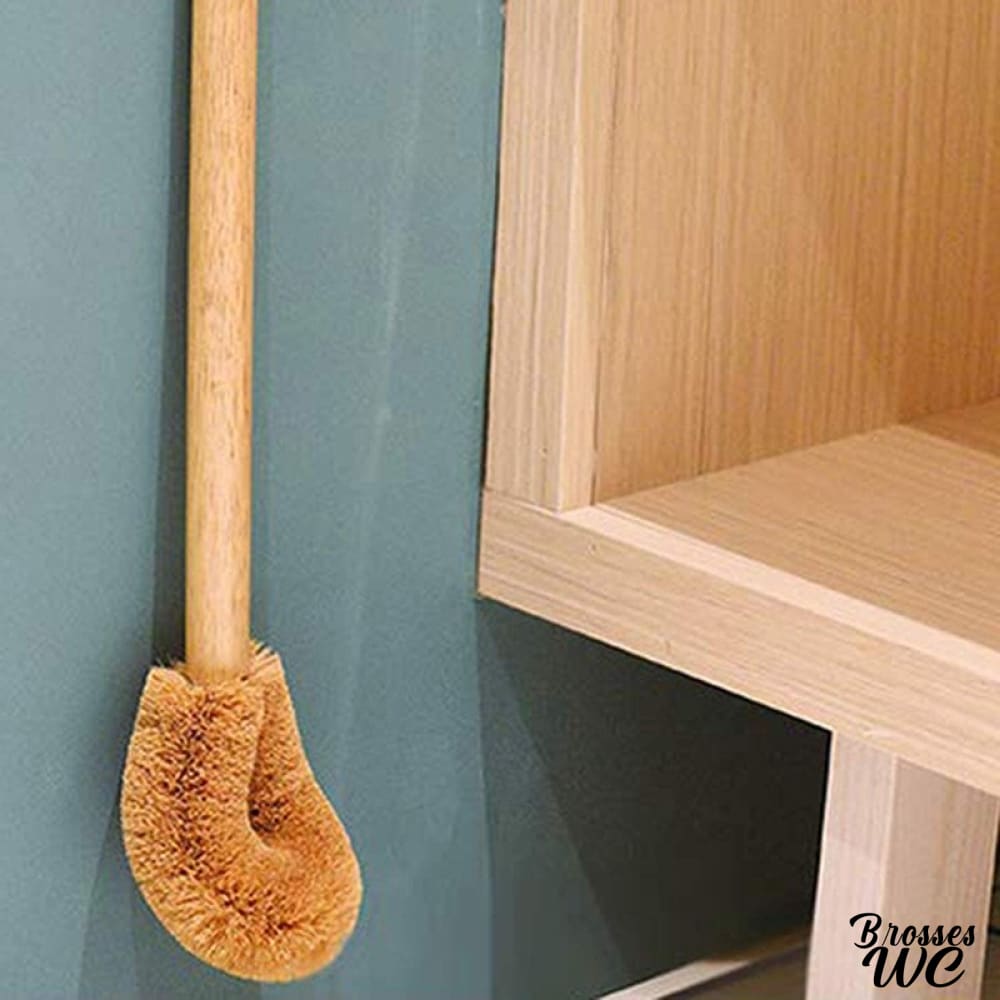 Brosse wc suspendue bois naturel