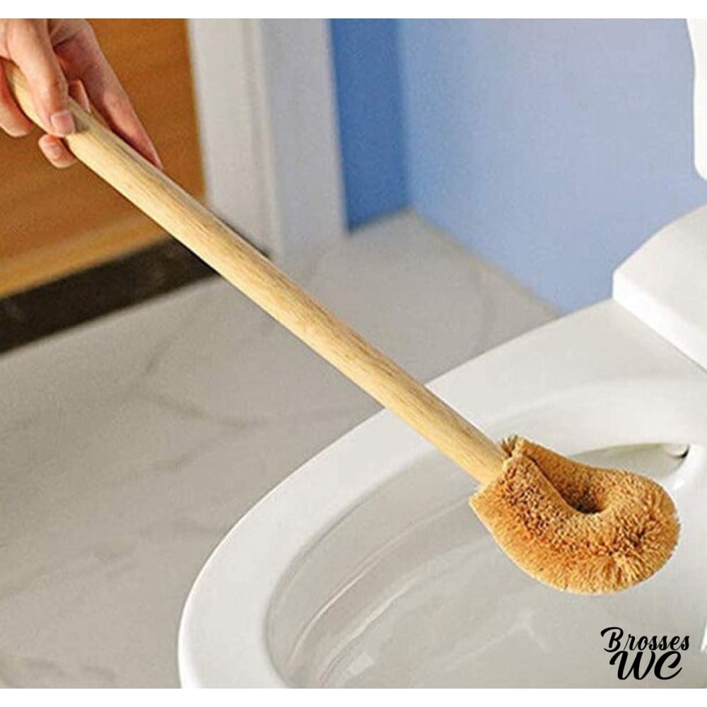 Brosse wc suspendue bois naturel