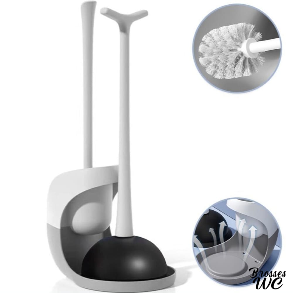 Brosse toilette wc ventouse pratique