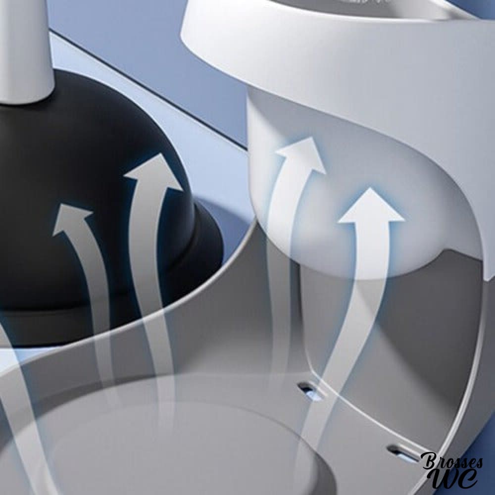 Brosse toilette wc ventouse pratique