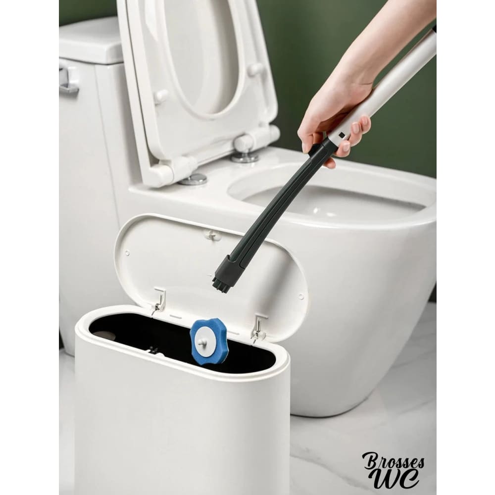 Brosse wc jetable blanche hygiénique