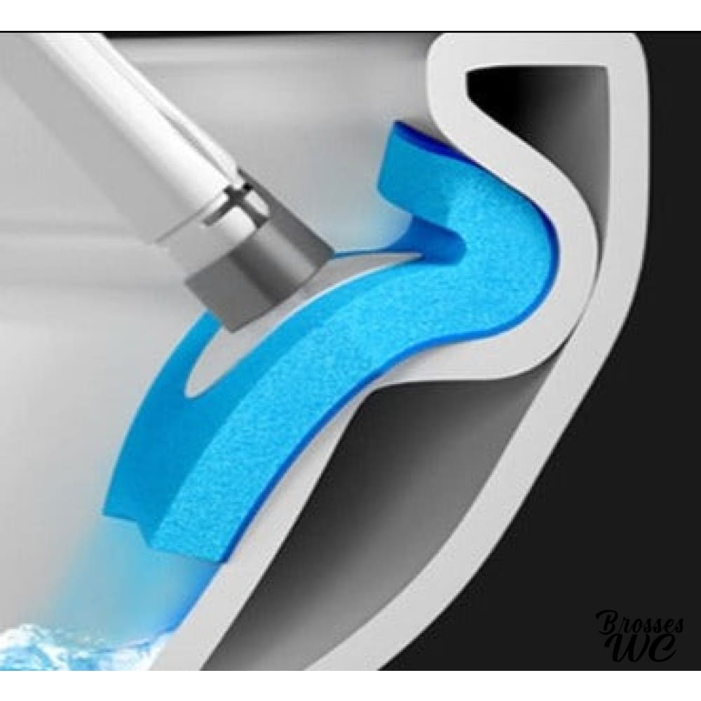 Brosse wc jetable blanche hygiénique