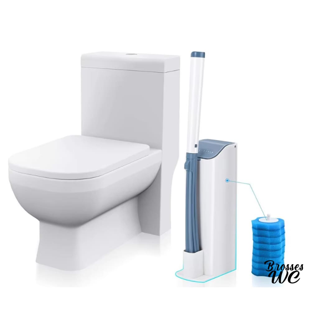 Brosse wc jetable blanche hygiénique