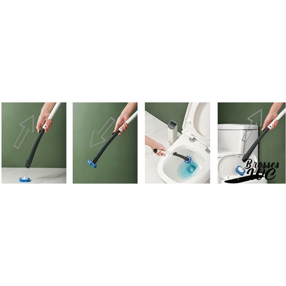 Brosse wc jetable blanche hygiénique