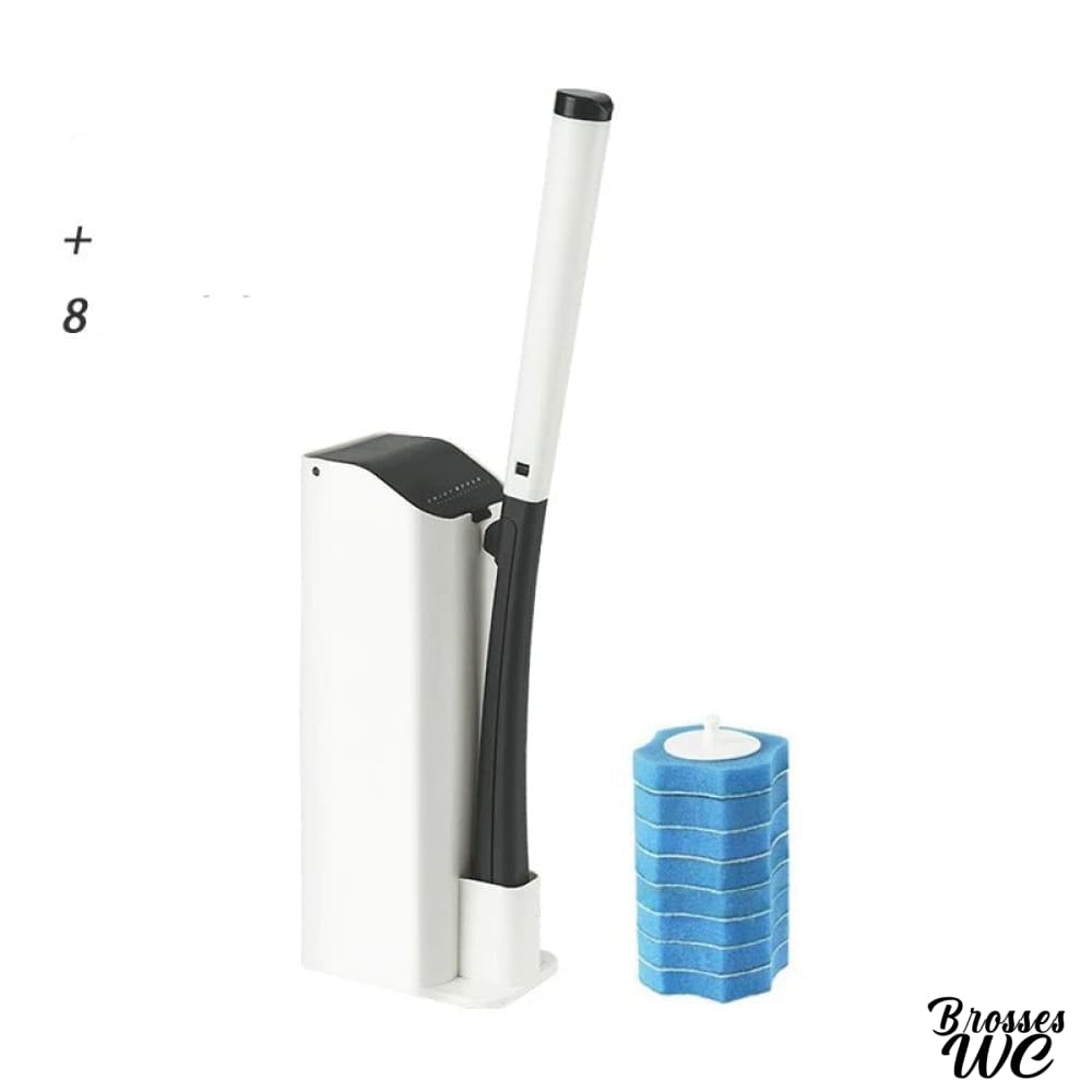 Brosse wc jetable blanche hygiénique