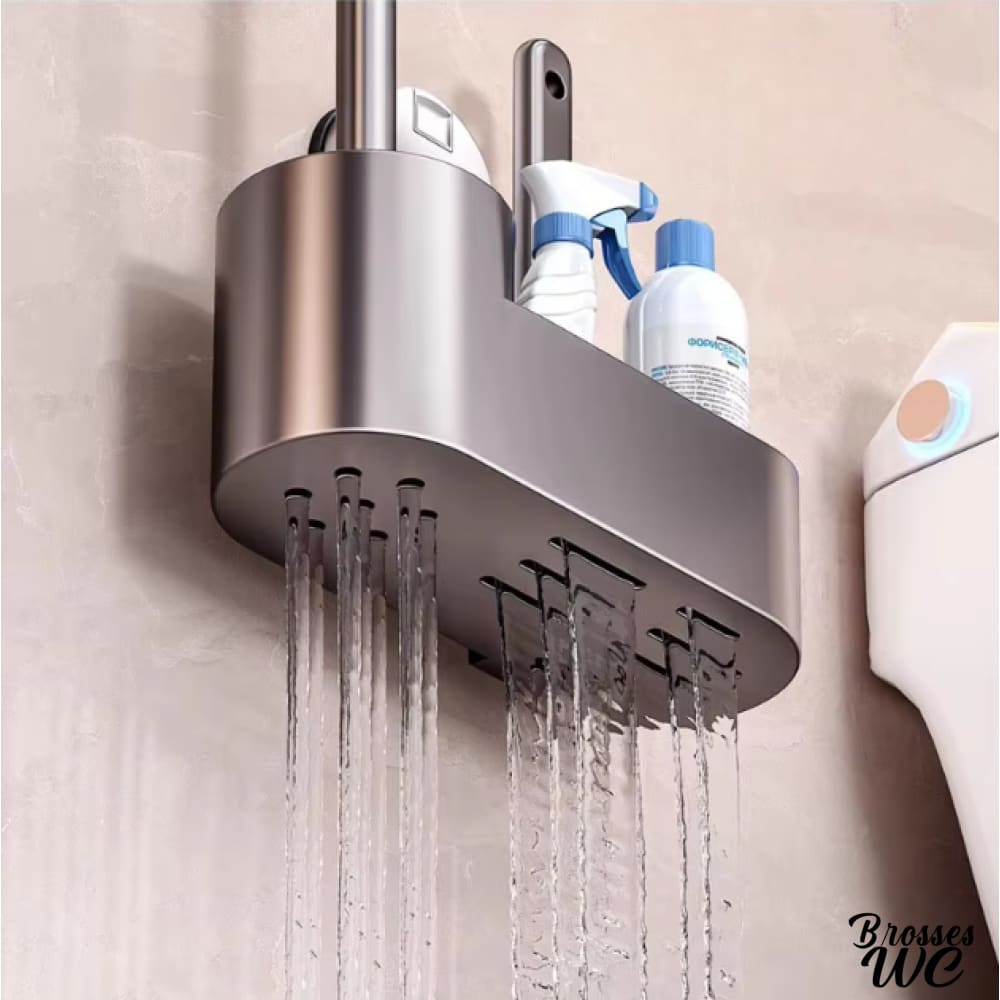 Brosse wc ventouse fixation facile