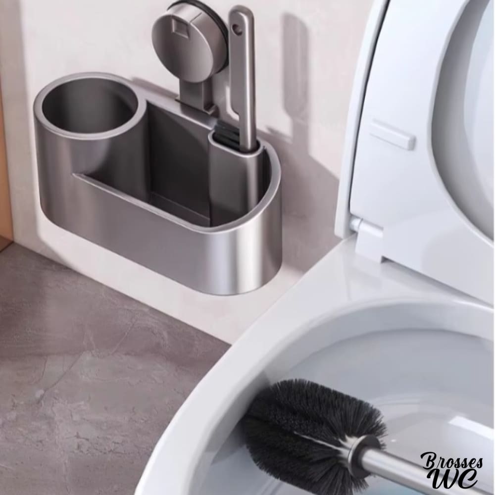 Brosse wc ventouse fixation facile