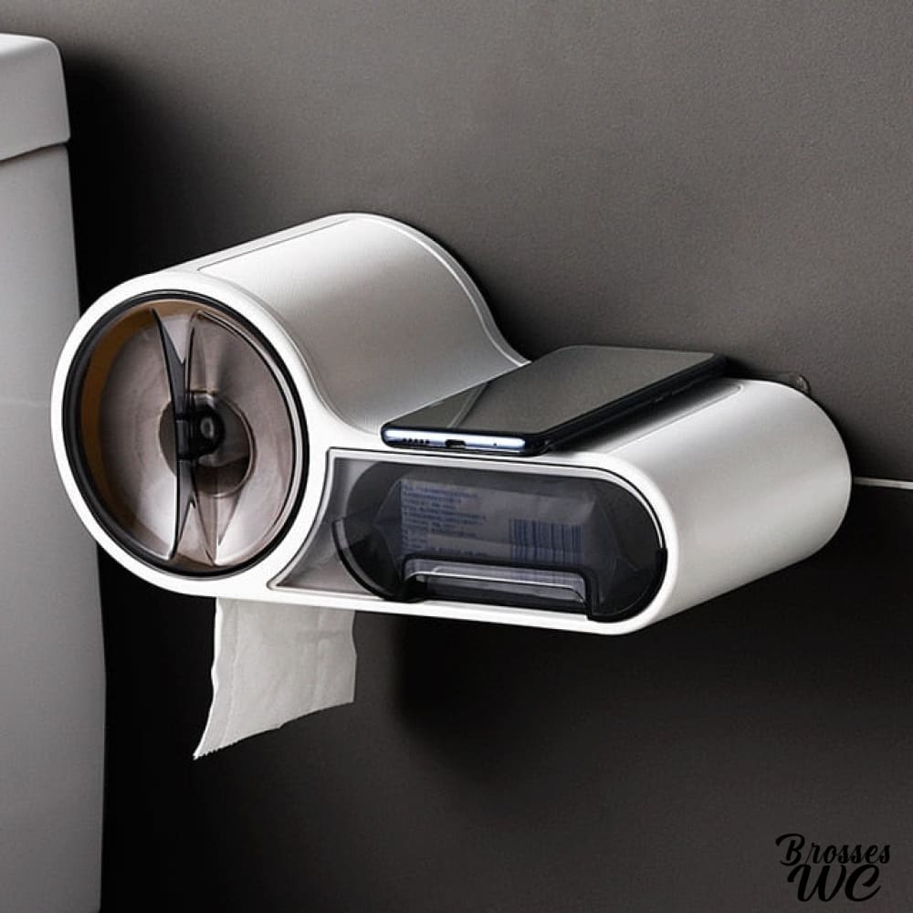 Dérouleur papier wc avec rangement astucieux