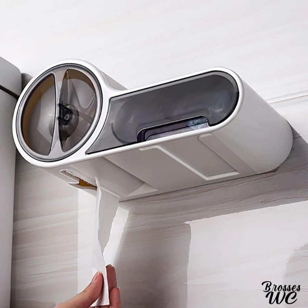 Dérouleur papier wc avec rangement astucieux