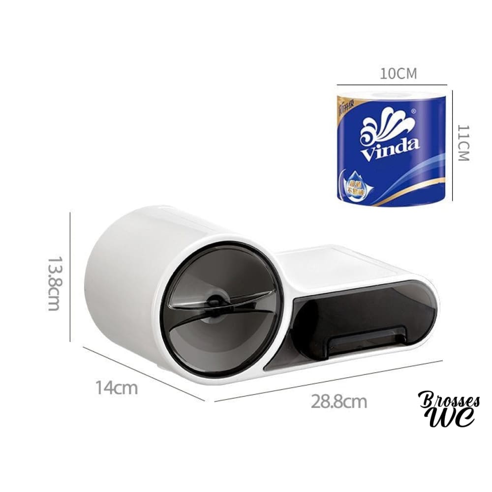 Dérouleur papier wc avec rangement astucieux