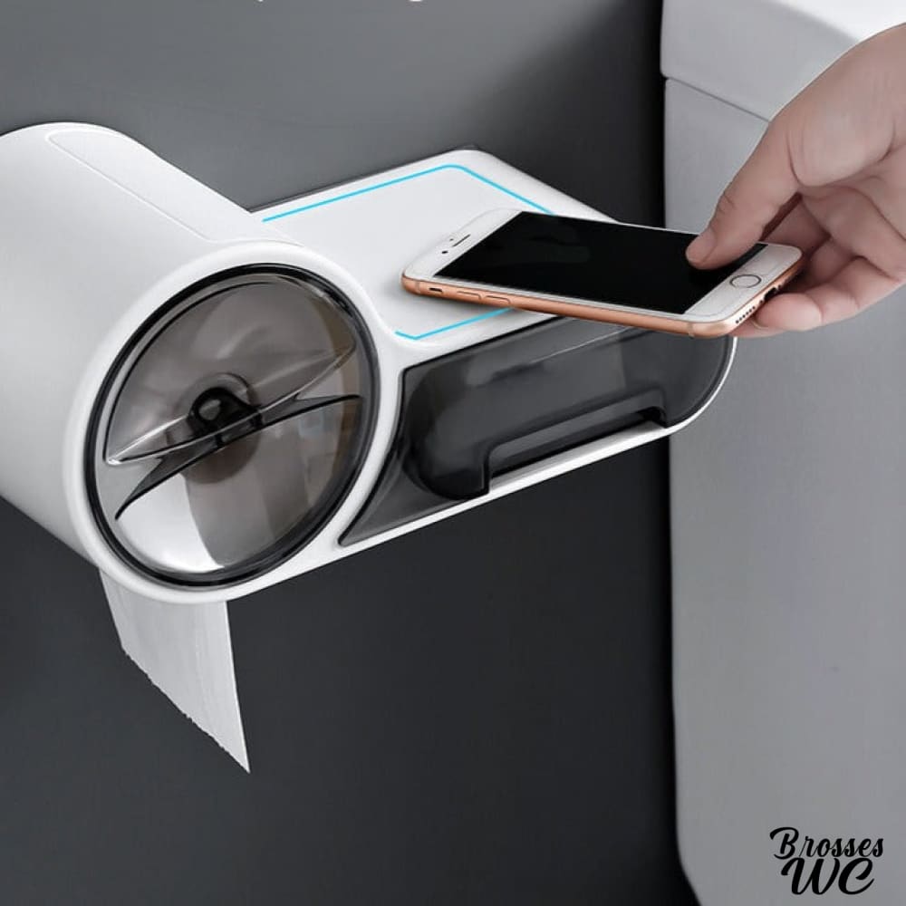 Dérouleur papier wc avec rangement astucieux
